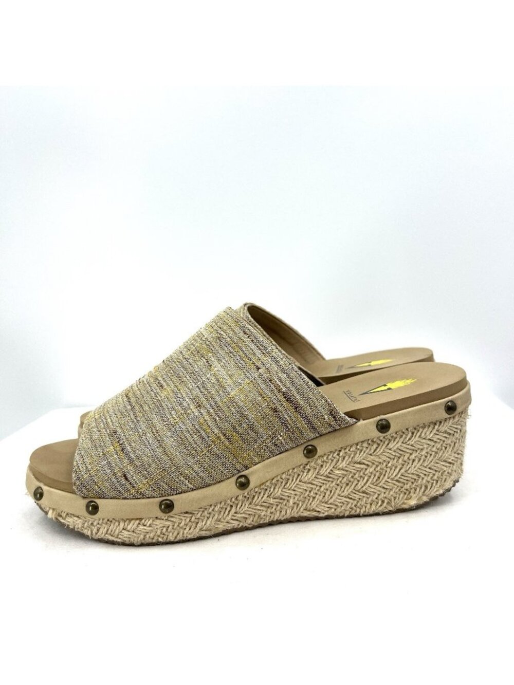 Volatile Ravine Metallic Bronze Espadrille Wedge Sandals Size 10